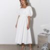 Бежевое платье для будущих и кормящих мам Monaco Вечерние платья 19