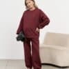 Молочная трикотажная юбка в рубчик Peony Зима 22