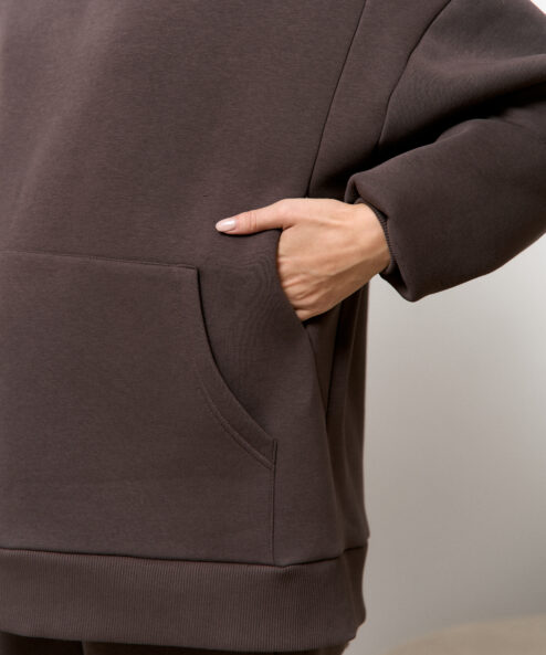 Alternative view of Кофейное теплое худи для будущих и кормящих мам Juna Warm