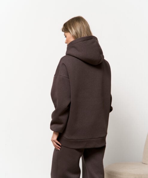Кофейное теплое худи для будущих и кормящих мам Juna Warm — изображение 14