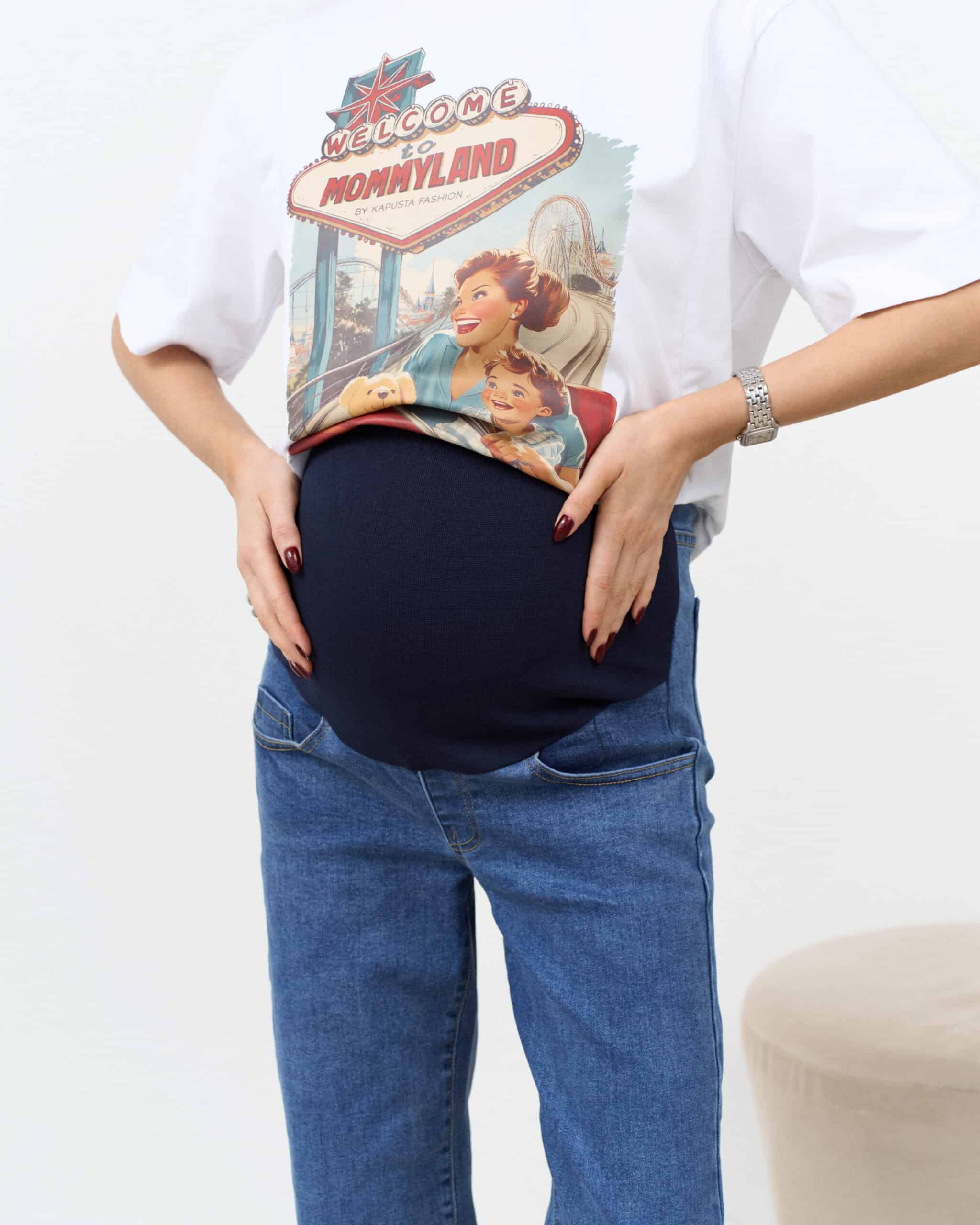 Синие джинсы moms для будущих мам Siam Синие джинсы moms для будущих мам Siam — изображение 2