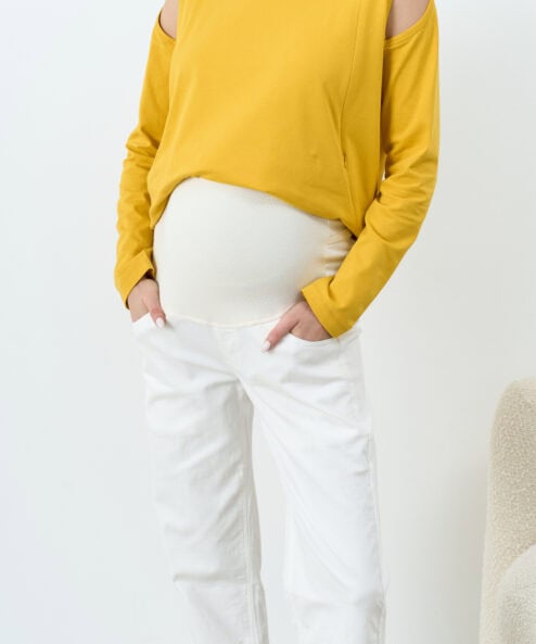 Alternative view of Белые джинсы moms для будущих мам Siam