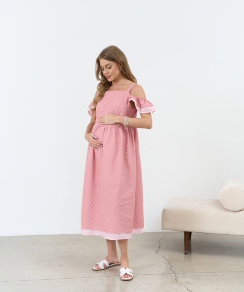 Коралловый сарафан для беременных и кормящих мам Violetta New — изображение 10
