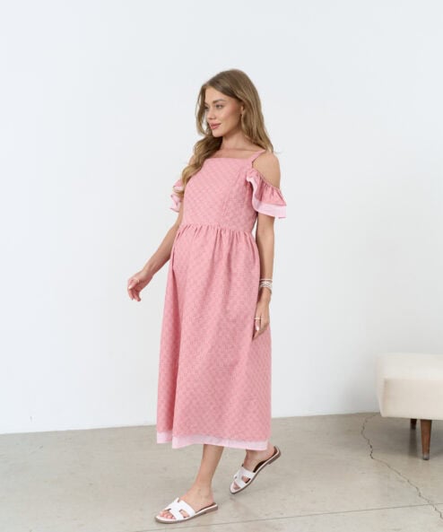 Коралловый сарафан для беременных и кормящих мам Violetta New — изображение 9