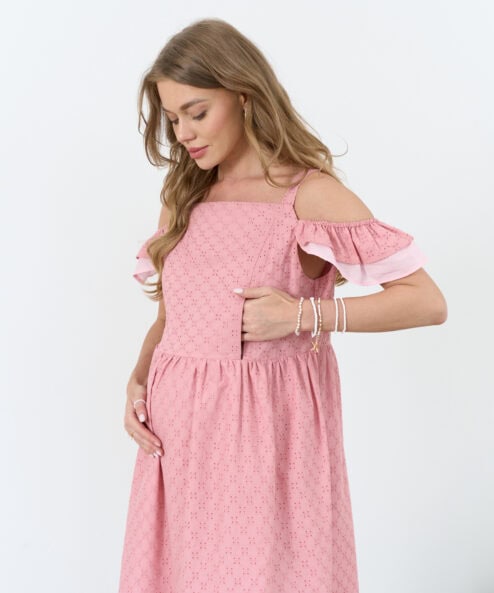 Коралловый сарафан для беременных и кормящих мам Violetta New — изображение 13