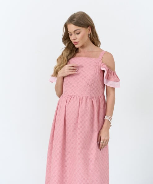 Коралловый сарафан для беременных и кормящих мам Violetta New — изображение 16