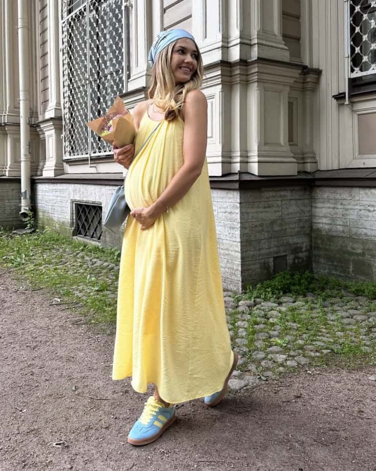 Желтый сарафан для будущих мам Carina Желтый сарафан для будущих мам Carina — изображение 13