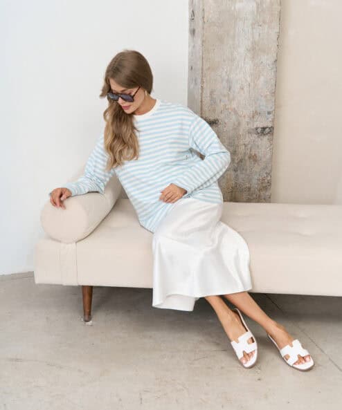 Голубая тельняшка для будущих и кормящих мам Marina New — изображение 13
