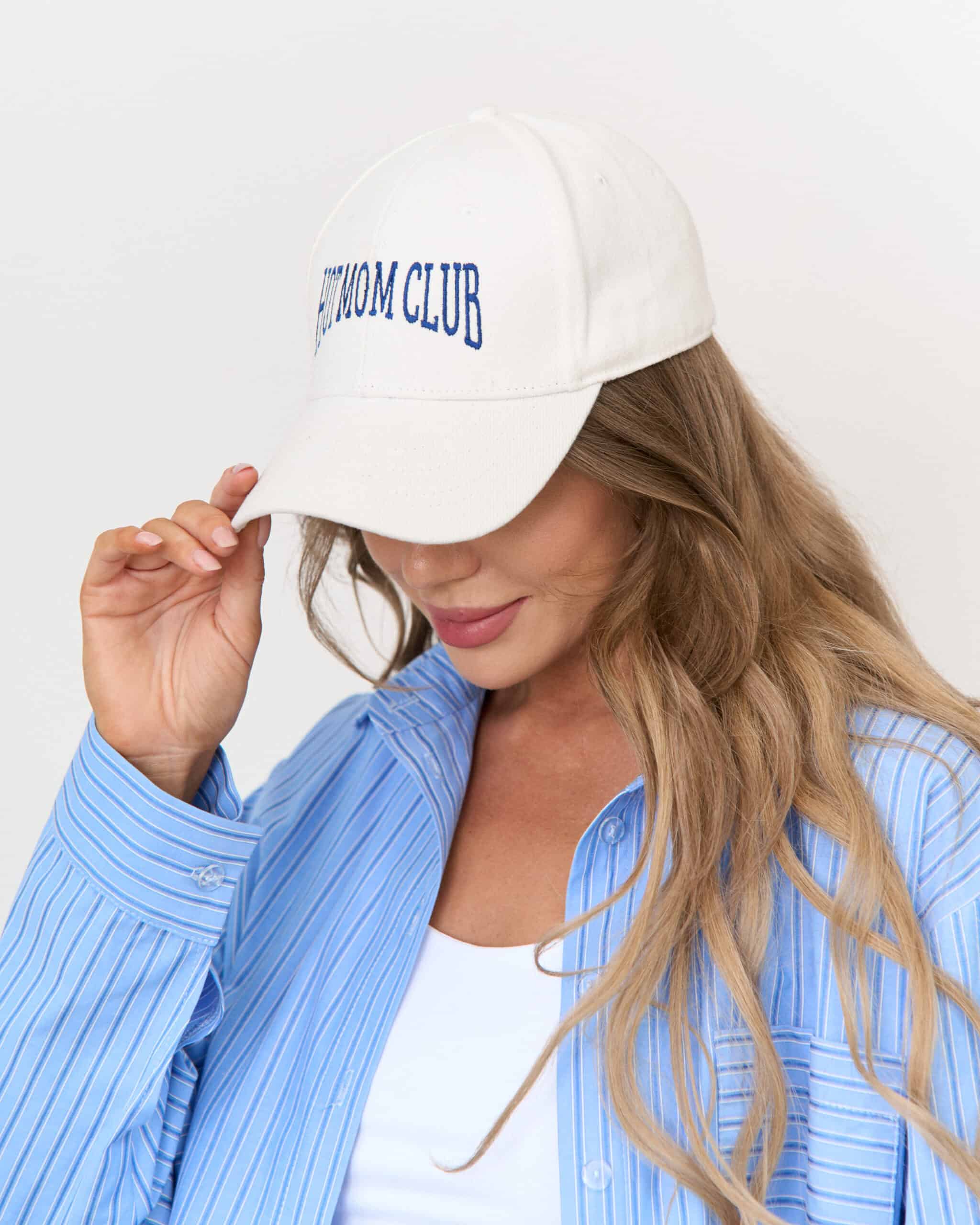 Белая бейсболка Hot Mom Club Белая бейсболка Hot Mom Club — изображение 5