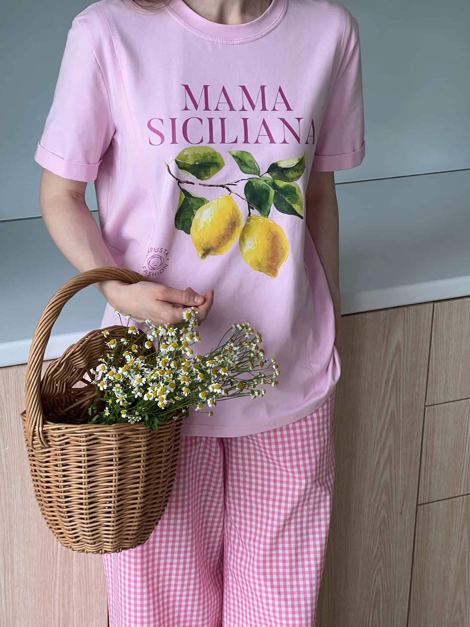 Розовая футболка для будущих и кормящих мам Mama Siciliana Розовая футболка для будущих и кормящих мам Mama Siciliana — изображение 9