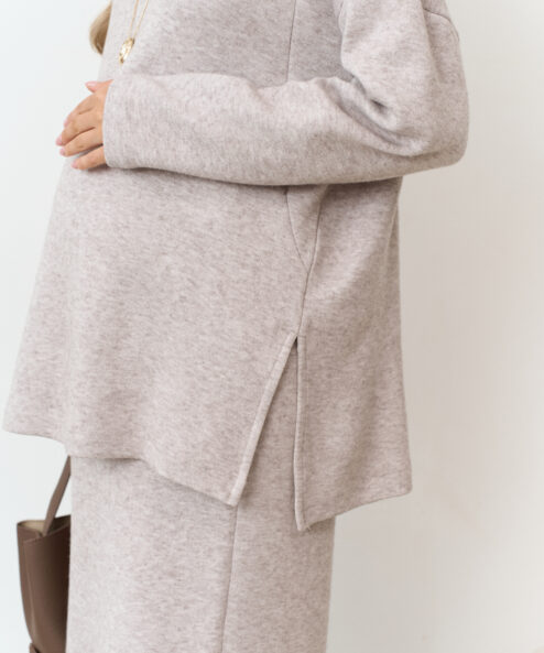 Кофейный теплый джемпер для будущих и кормящих мам Trendy Кофейный теплый джемпер для будущих и кормящих мам Trendy — изображение 10