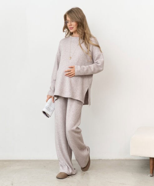 Кофейные теплые брюки для будущих и кормящих мам Trendy Кофейные теплые брюки для будущих и кормящих мам Trendy — изображение 7