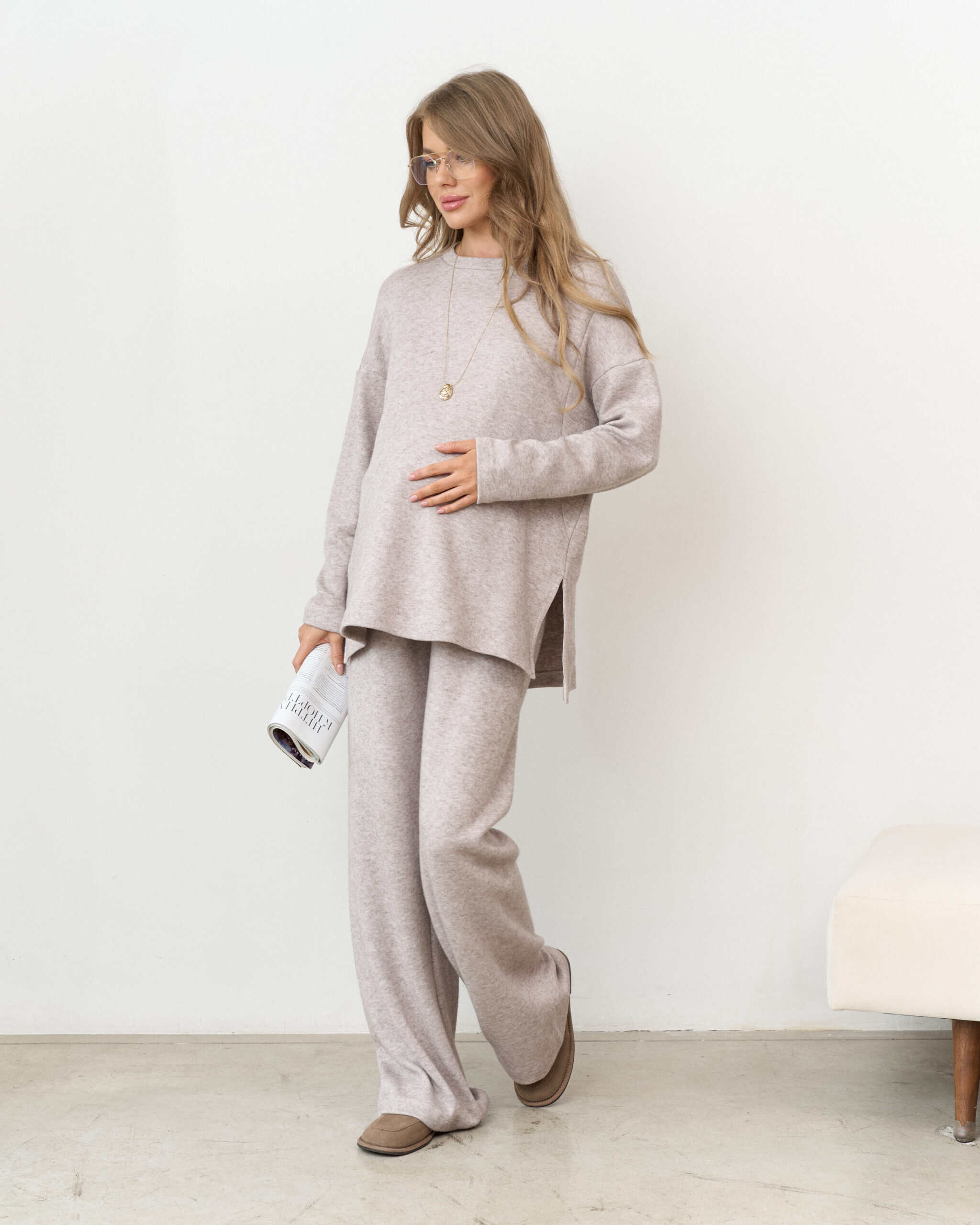 Кофейные теплые брюки для будущих и кормящих мам Trendy Кофейные теплые брюки для будущих и кормящих мам Trendy — изображение 7