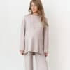 Кофейная теплая юбка для будущих и кормящих мам Trendy Зима 29