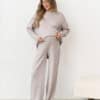 Кофейная теплая юбка для будущих и кормящих мам Trendy Зима 28