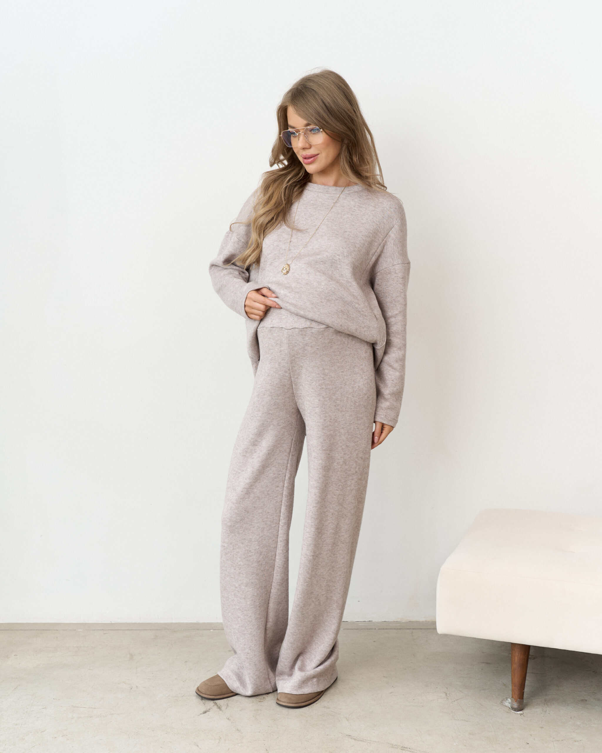 Кофейные теплые брюки для будущих и кормящих мам Trendy Кофейные теплые брюки для будущих и кормящих мам Trendy — изображение 4