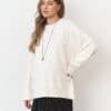 Шоколадный базовый тёплый лонгслив Klark Warm Весна 36