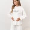 Молочный тёплый свитшот для будущих и кормящих мам Hanna Warm Зима 48