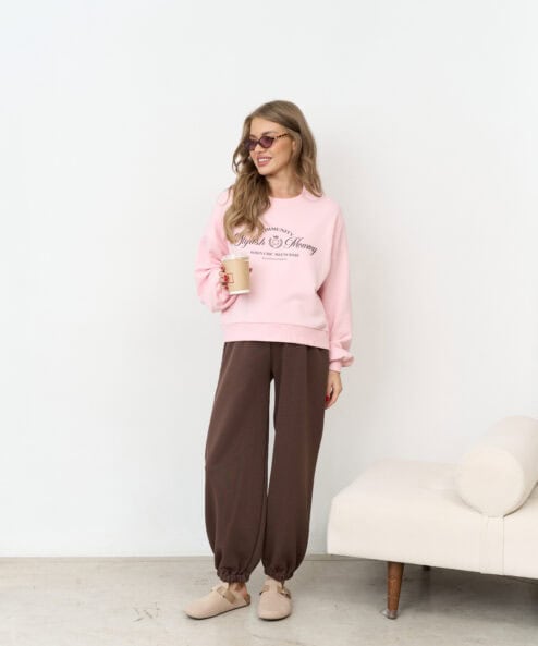 Розовый свитшот для будущих и кормящих мам Stylish Mommy — изображение 7