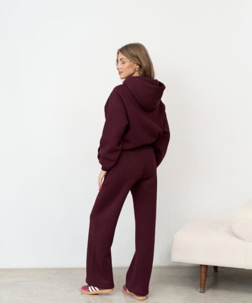 Сливовые теплые брюки для будущих мам Flex Warm — изображение 7