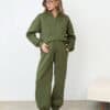 Теплые брюки в цвете хаки для будущих и кормящих мам Trix Warm