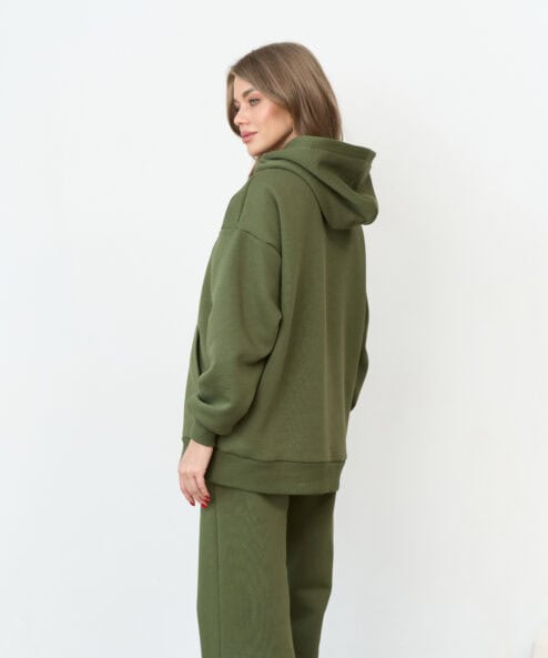 Теплое худи в цвете хаки для будущих и кормящих мам Juna Warm — изображение 13