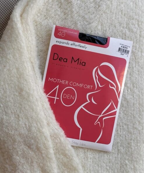 Бежевые колготки для беременных Dea Mia 40den
