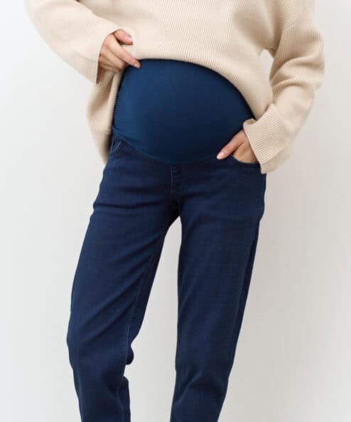 Синие теплые джинсы moms для будущих мам Desire Warm Синие теплые джинсы moms для будущих мам Desire Warm — изображение 2