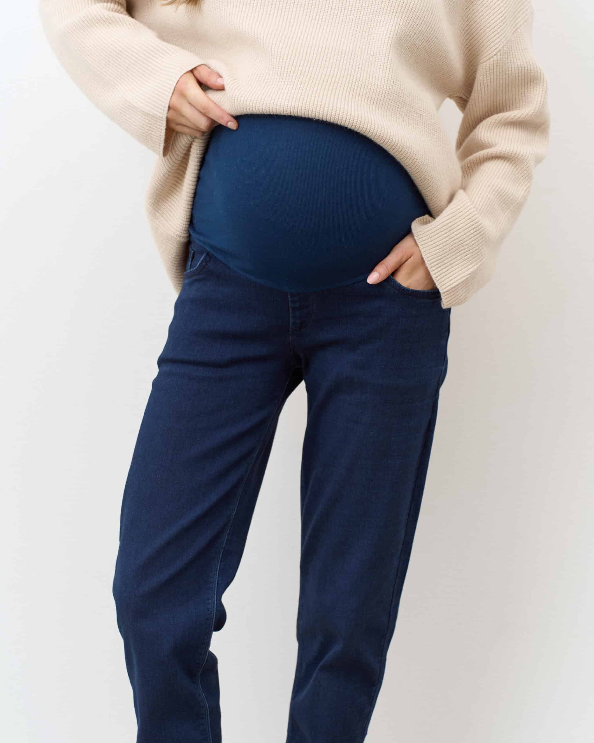 Синие теплые джинсы moms для будущих мам Desire Warm Синие теплые джинсы moms для будущих мам Desire Warm — изображение 2