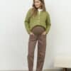 Коричневые джинсы moms для будущих мам Desire