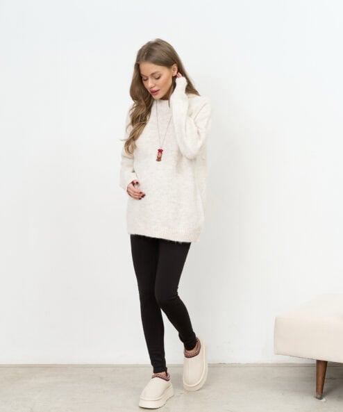 Черные леггинсы для беременных с меховой изнанкой Snowberry Черные леггинсы для беременных с меховой изнанкой Snowberry — изображение 6