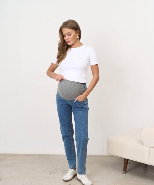 Голубые джинсы moms для будущих мам Frank Голубые джинсы moms для будущих мам Frank — изображение 7