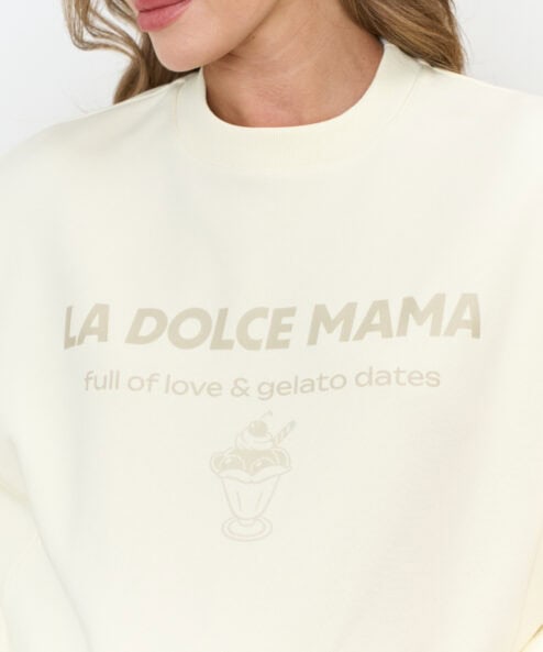 Сливочный свитшот для будущих и кормящих мам La dolce mama Сливочный свитшот для будущих и кормящих мам La dolce mama — изображение 8