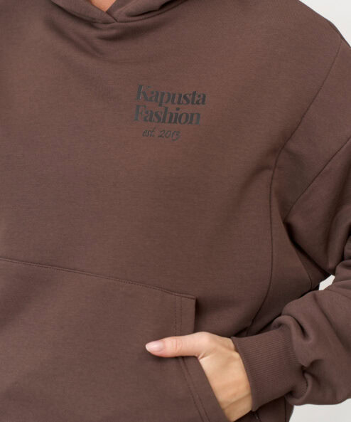 Шоколадное худи для беременных и кормящих мам Kapusta Fashion — изображение 5
