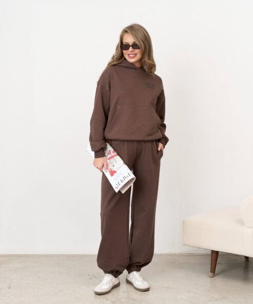 Шоколадное худи для беременных и кормящих мам Kapusta Fashion — изображение 6