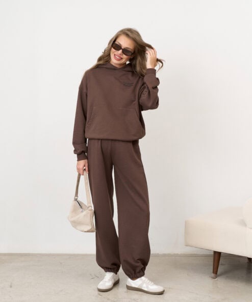 Шоколадное худи для беременных и кормящих мам Kapusta Fashion — изображение 3