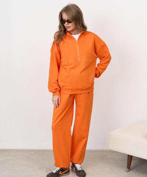Оранжевый свитшот для будущих и кормящих мам Hot Mom Club Оранжевый свитшот для будущих и кормящих мам Hot Mom Club — изображение 4
