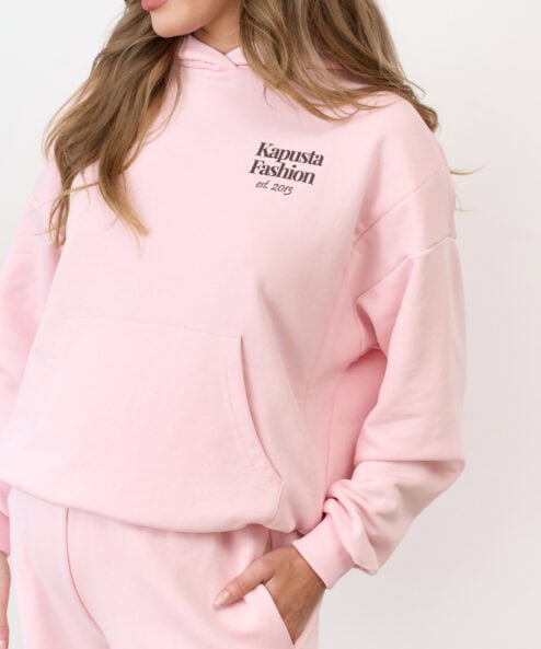Светло-розовое худи для беременных и кормящих мам Kapusta Fashion Светло-розовое худи для беременных и кормящих мам Kapusta Fashion — изображение 5