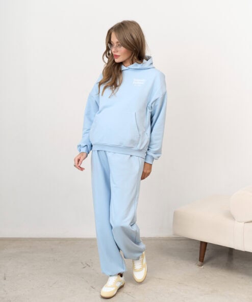 Светло-голубое худи для беременных и кормящих мам Kapusta Fashion — изображение 10