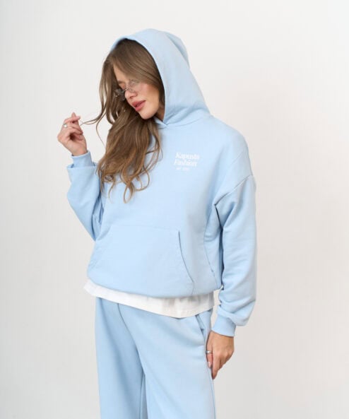 Светло-голубое худи для беременных и кормящих мам Kapusta Fashion — изображение 12