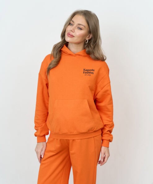 Оранжевое худи для беременных и кормящих мам Kapusta Fashion Оранжевое худи для беременных и кормящих мам Kapusta Fashion — изображение 3