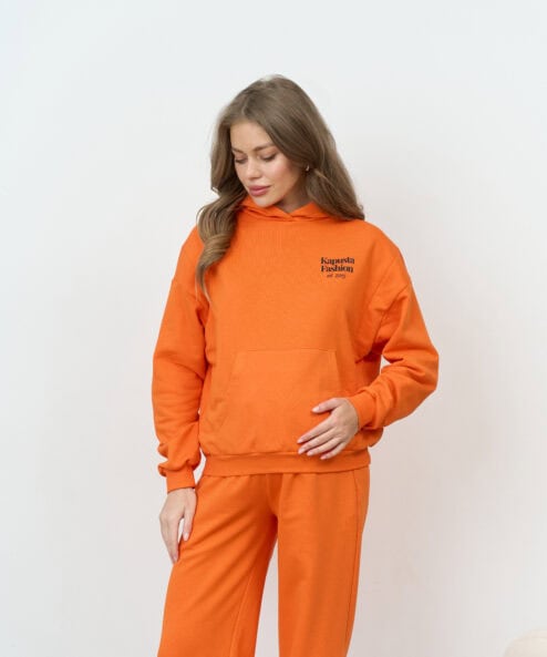 Оранжевое худи для беременных и кормящих мам Kapusta Fashion Оранжевое худи для беременных и кормящих мам Kapusta Fashion — изображение 9