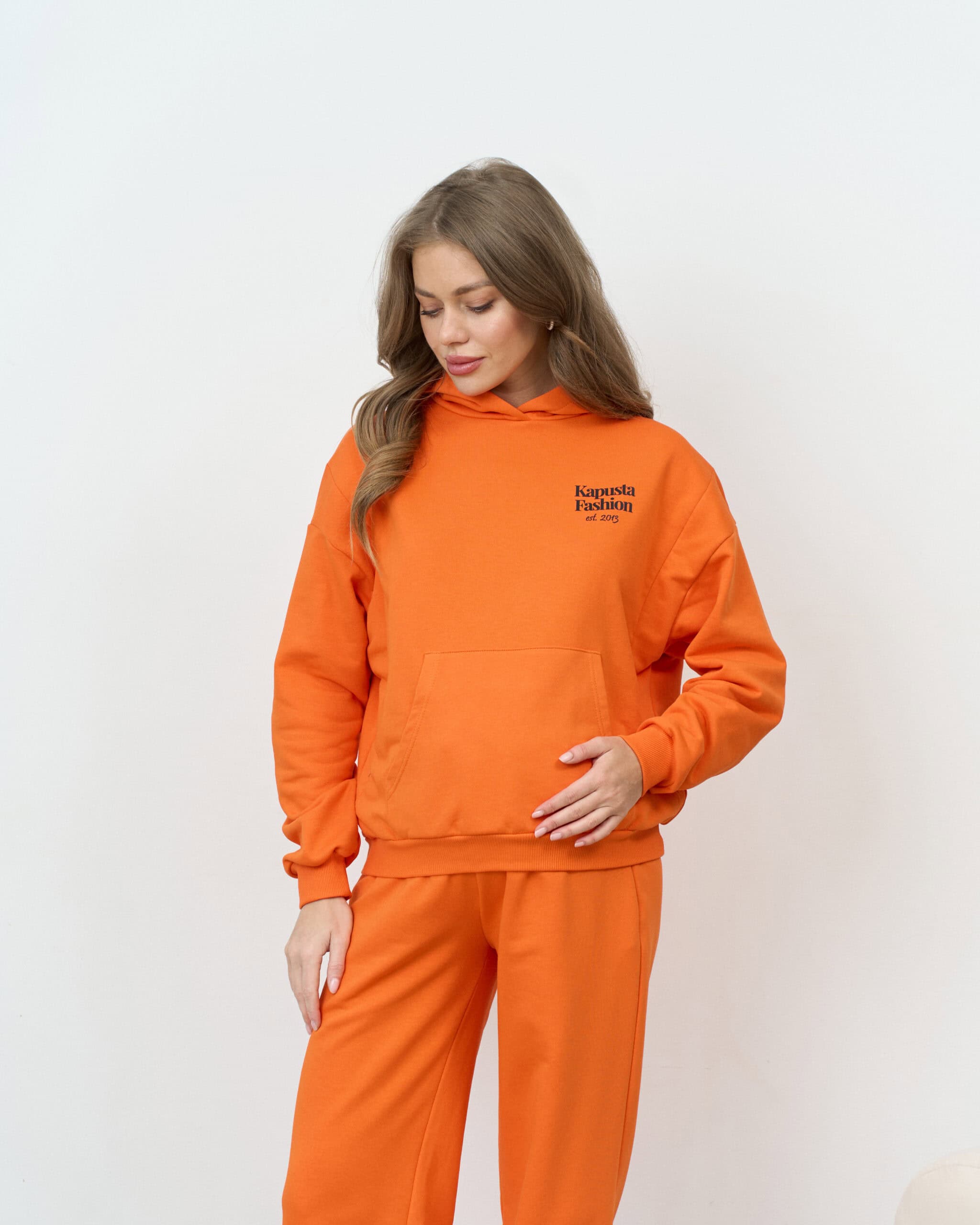 Оранжевое худи для беременных и кормящих мам Kapusta Fashion Оранжевое худи для беременных и кормящих мам Kapusta Fashion — изображение 9