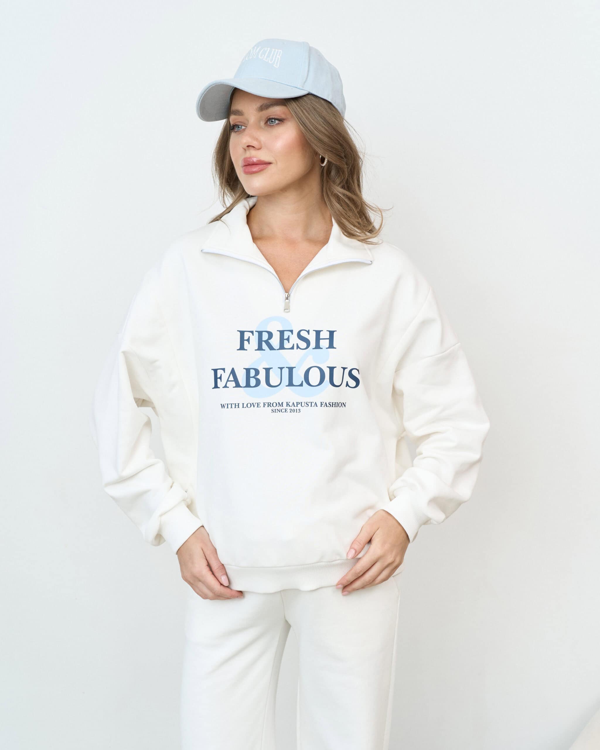 Молочный свитшот для будущих и кормящих мам Fresh & Fabulous Молочный свитшот для будущих и кормящих мам Fresh & Fabulous