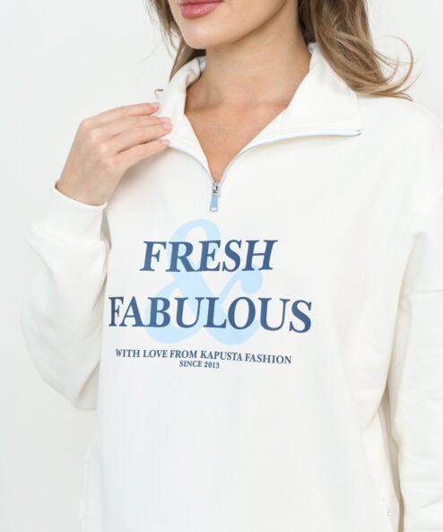 Молочный свитшот для будущих и кормящих мам Fresh & Fabulous Молочный свитшот для будущих и кормящих мам Fresh & Fabulous — изображение 4