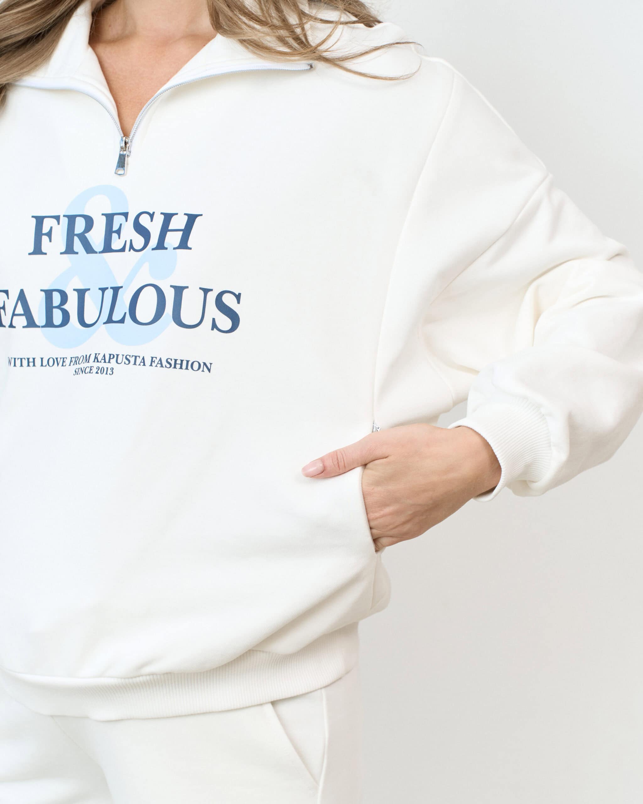 Молочный свитшот для будущих и кормящих мам Fresh & Fabulous Молочный свитшот для будущих и кормящих мам Fresh & Fabulous — изображение 2