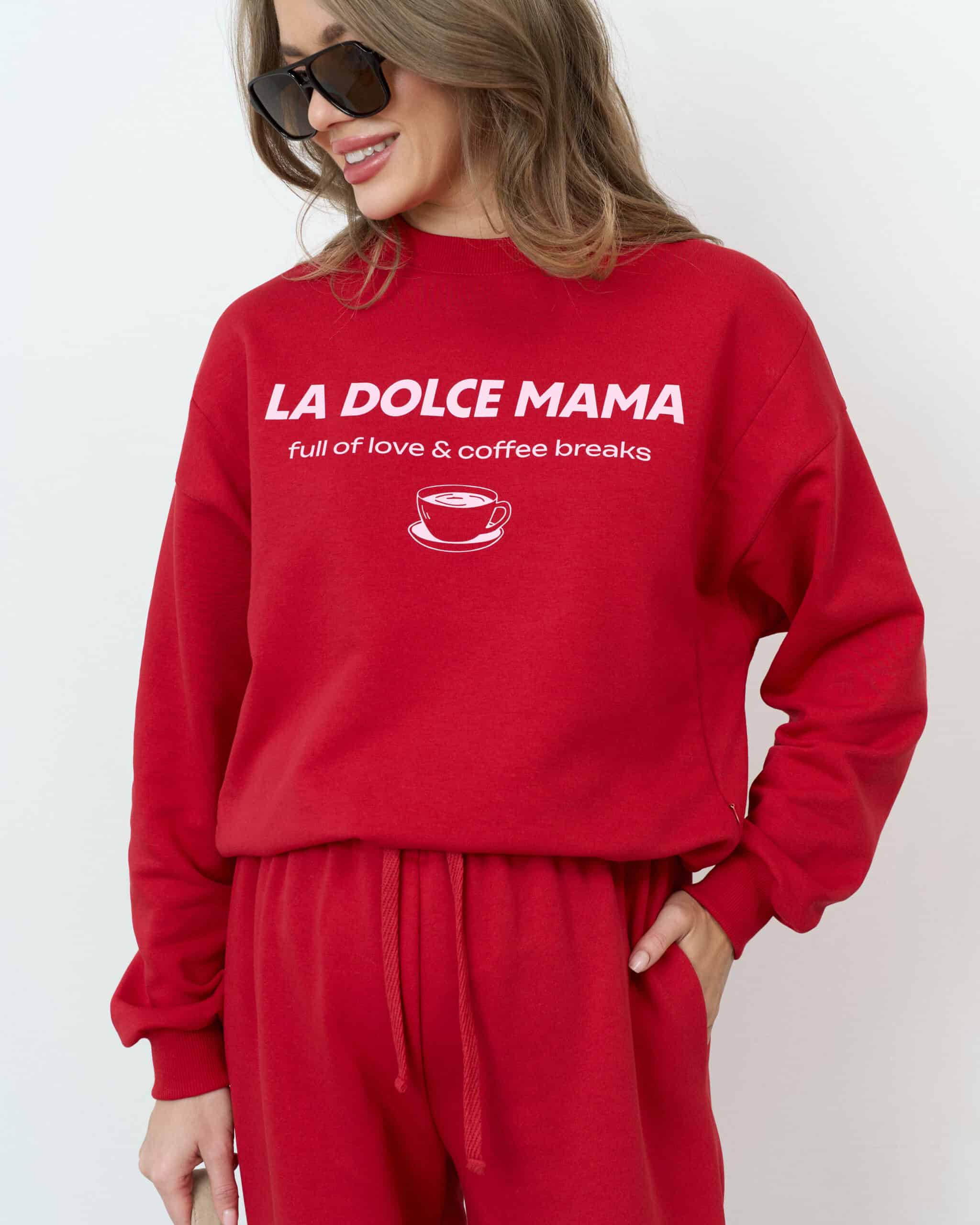 Красный свитшот для будущих и кормящих мам La dolce mama Красный свитшот для будущих и кормящих мам La dolce mama — изображение 11