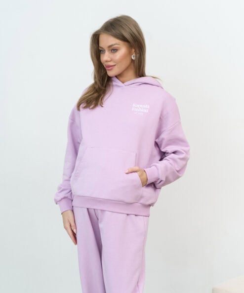 Лавандовое худи для беременных и кормящих мам Kapusta Fashion — изображение 3