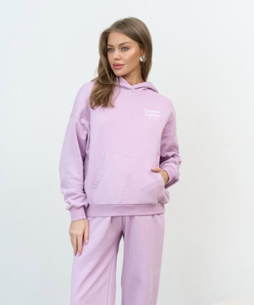 Лавандовое худи для беременных и кормящих мам Kapusta Fashion — изображение 5